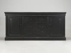 Black hand-painted Buffet or Sideboard probably made in Asia Well Constructed