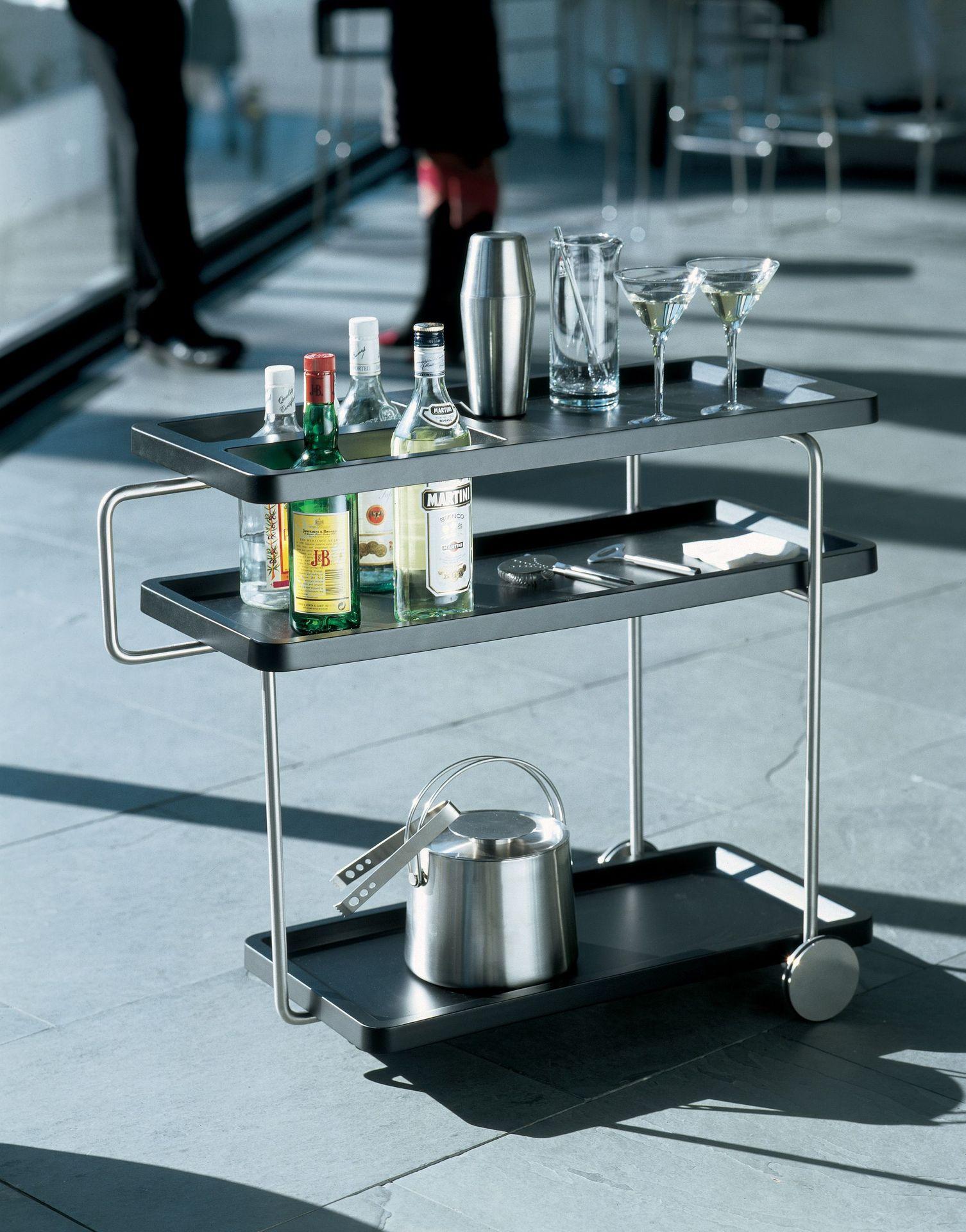 Contemporary Black Happy Hour Trolley by Alfredo Häberli For Sale
