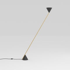 Black Hat Floor Light, Cone Up, by Atelier Areti