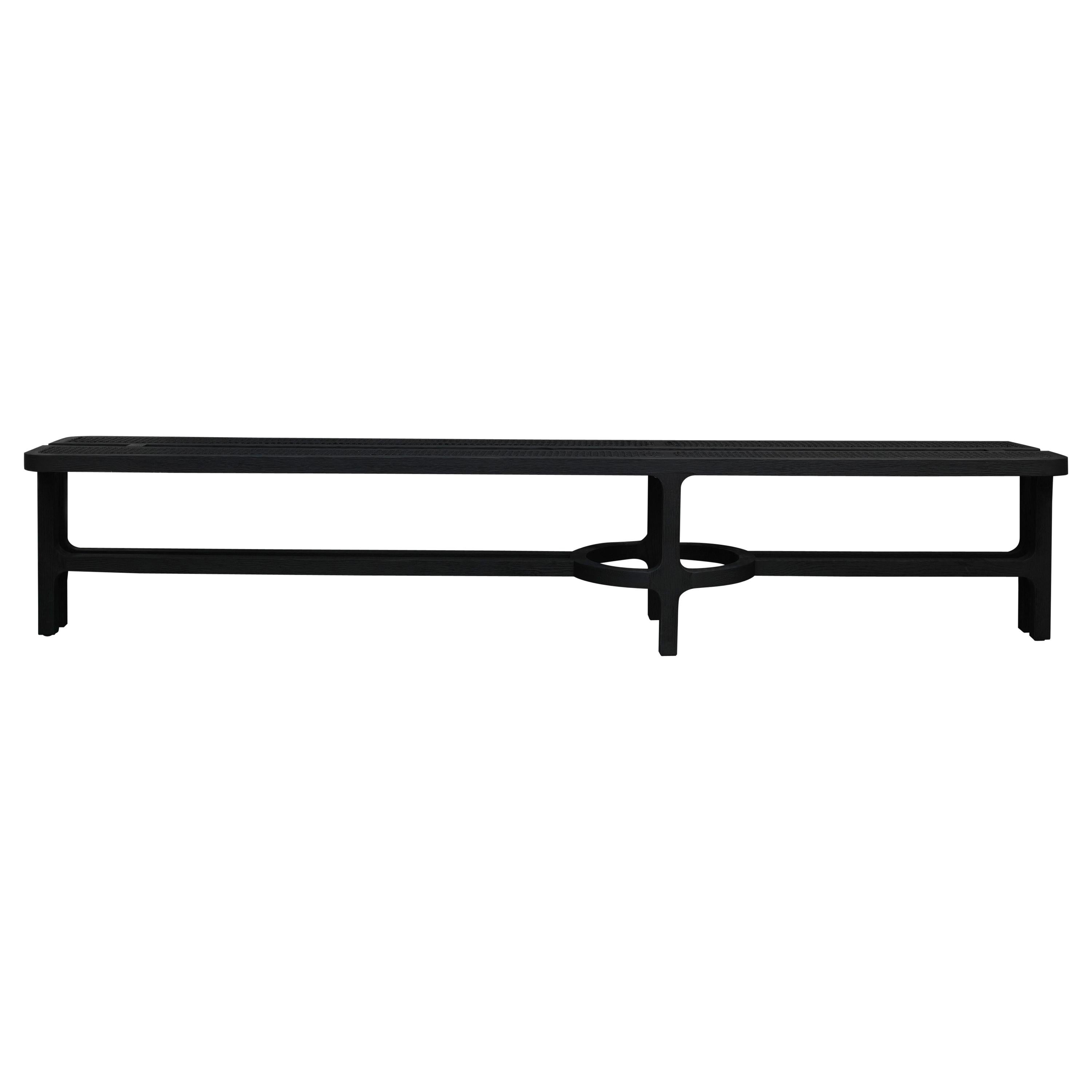 Black Hay Sculpted Bench, Carla Baz