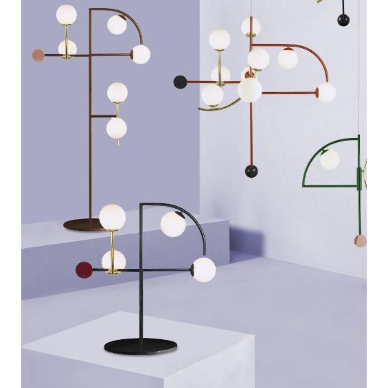 Modern Black Helio Floor Lamp by Dooq For Sale