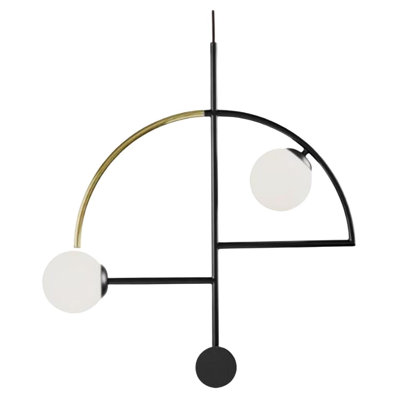 Black Helio II Suspension Lamp by Dooq