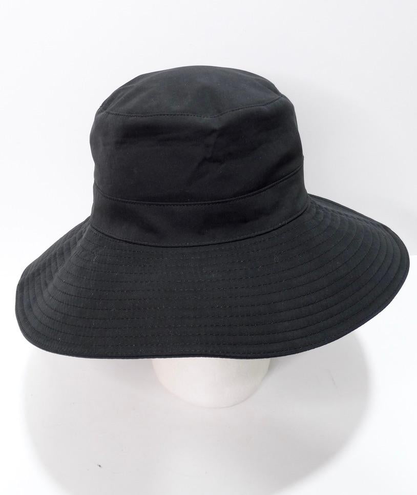 Hermès - Chapeau seau noir en vente 3