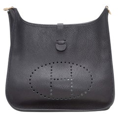Black Hermes Clemence Bag