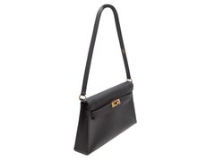Black Hermes Kelly Elan Shoulder Bag