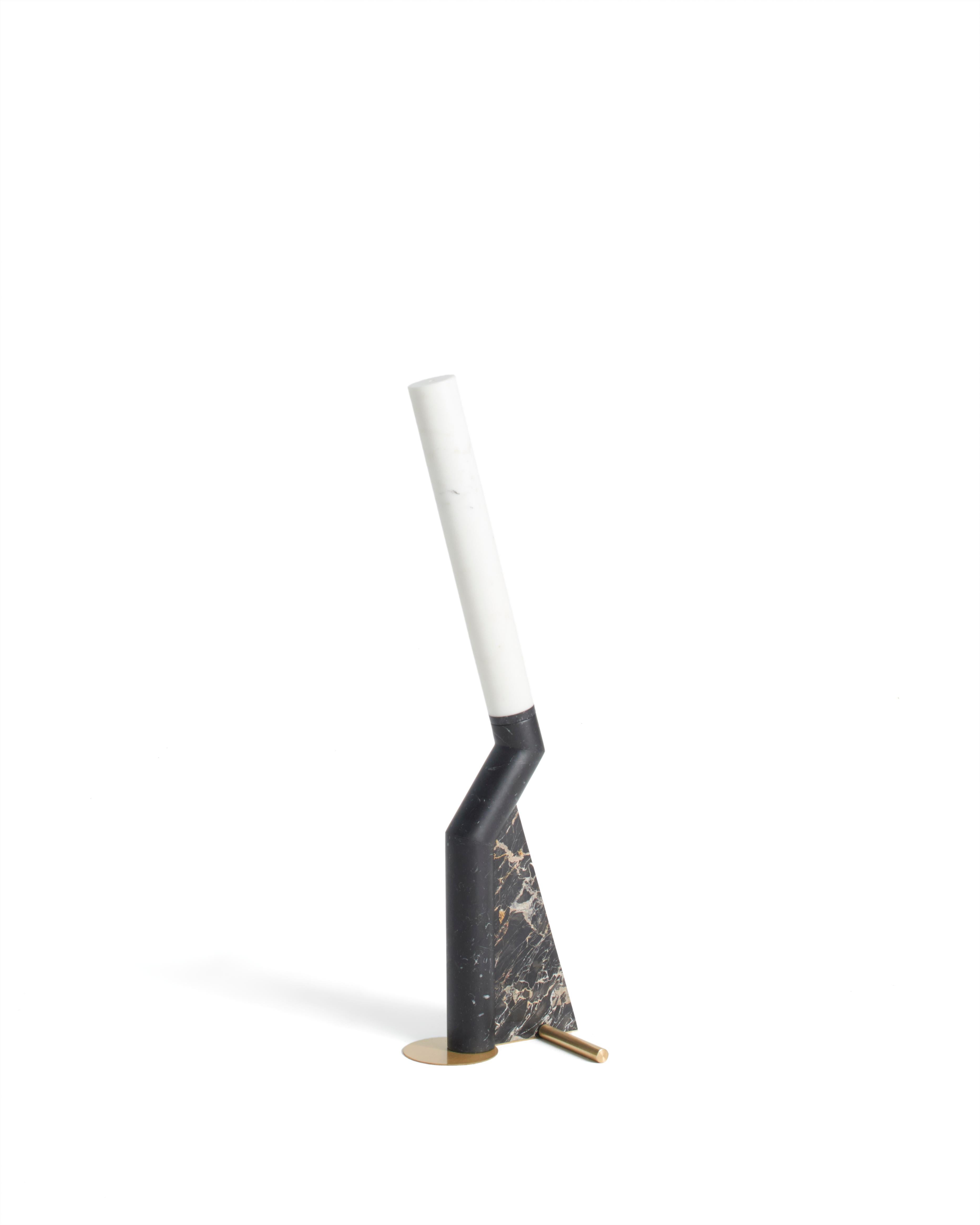 Black Heron table lamp by Bec Brittain
Dimensions: 18 x 6 x 85 cm
Materials: Marble

For her, design is a true kind of love: Bec Brittain studied product design at Parsons School of Design and philosophy at NYU before graduating in architecture