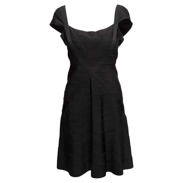 black mini dress with cap sleeves Nyla Black Mini Dress - US 8