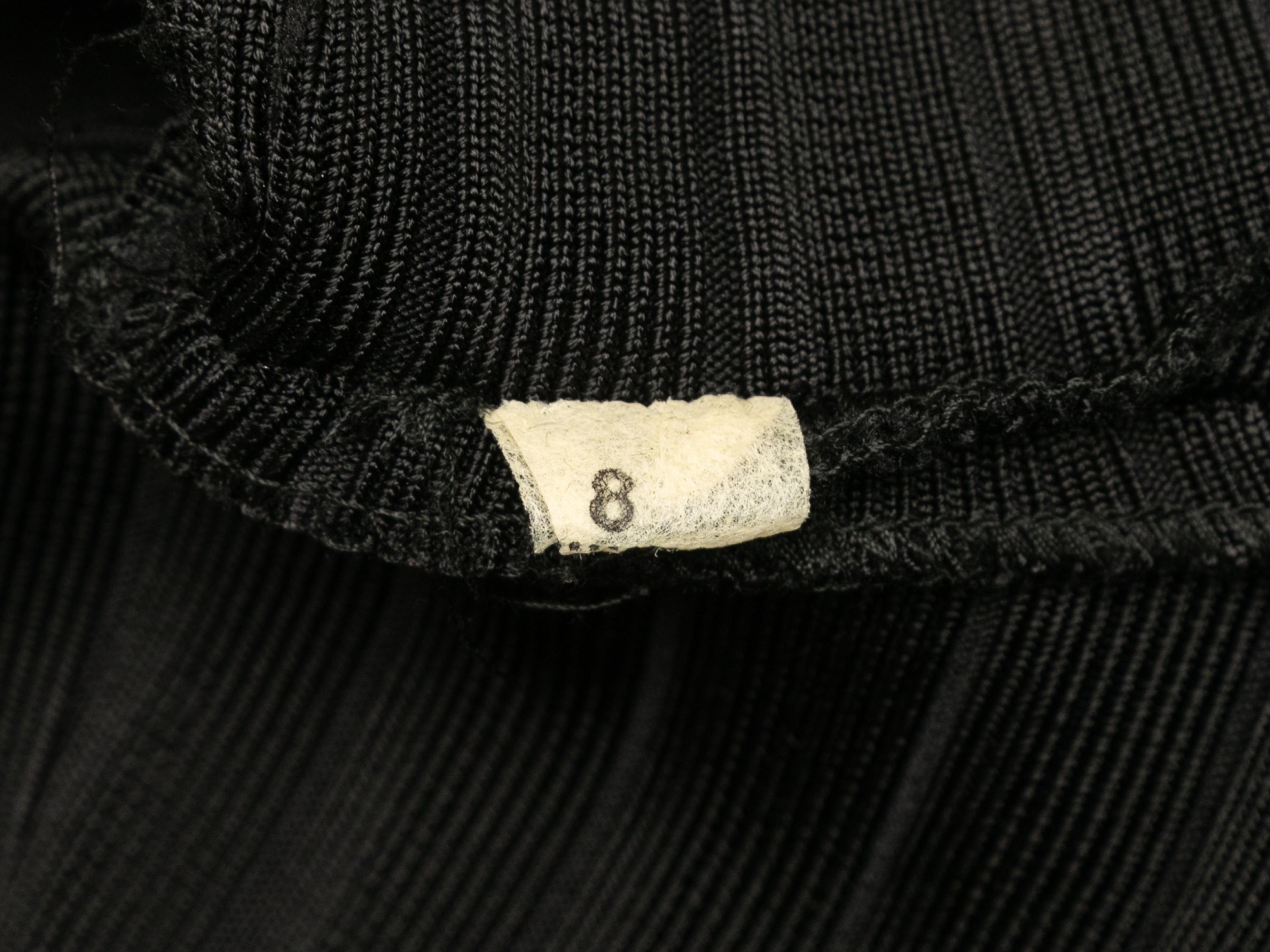 Black Herve Leger Strapless Bandage Dress Size US S For Sale 1
