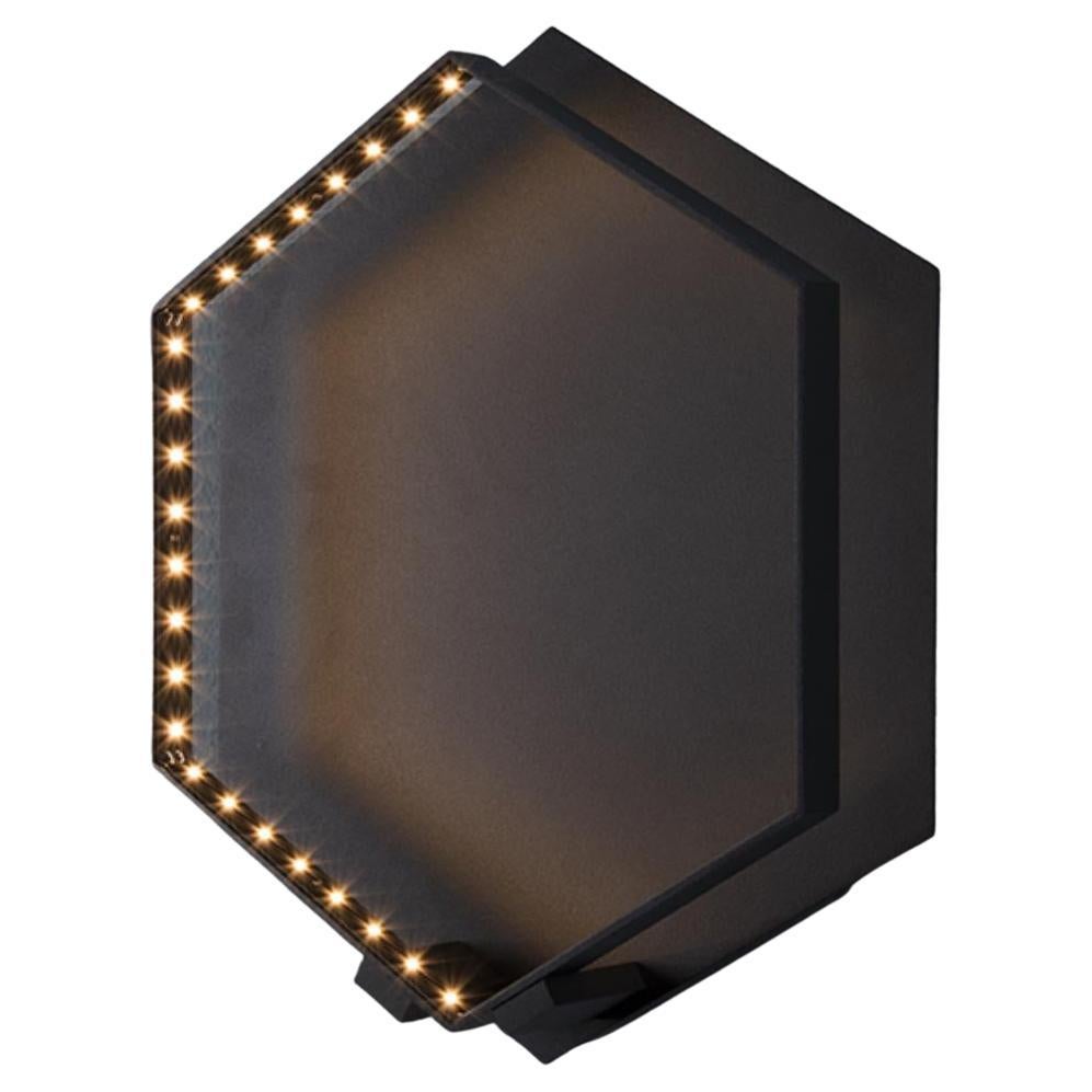 Black Hexa Wall Lamp by Le Deun Luminaires