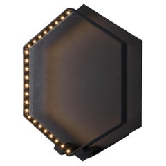 Lampada da parete Hexa nera di Le Deun Luminaire