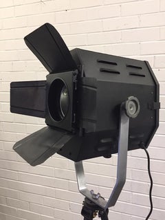 Black Hexagon Shaped Strand Vintage Movie Light, 1940s