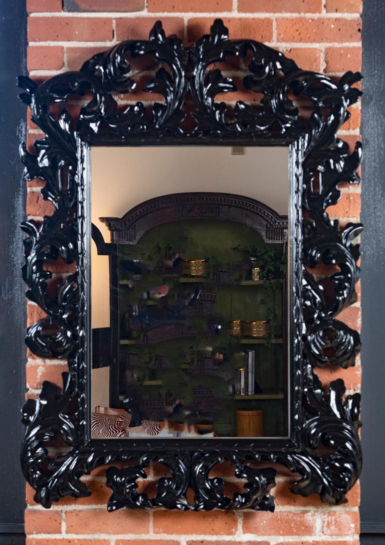 Black High Gloss Mirror For Sale at 1stDibs black gloss mirror, black