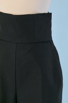 Black high-waisted wool trouser ALEXANDRE VAUTHIER COUTURE