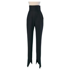 Black high-waisted wool trouser ALEXANDRE VAUTHIER COUTURE