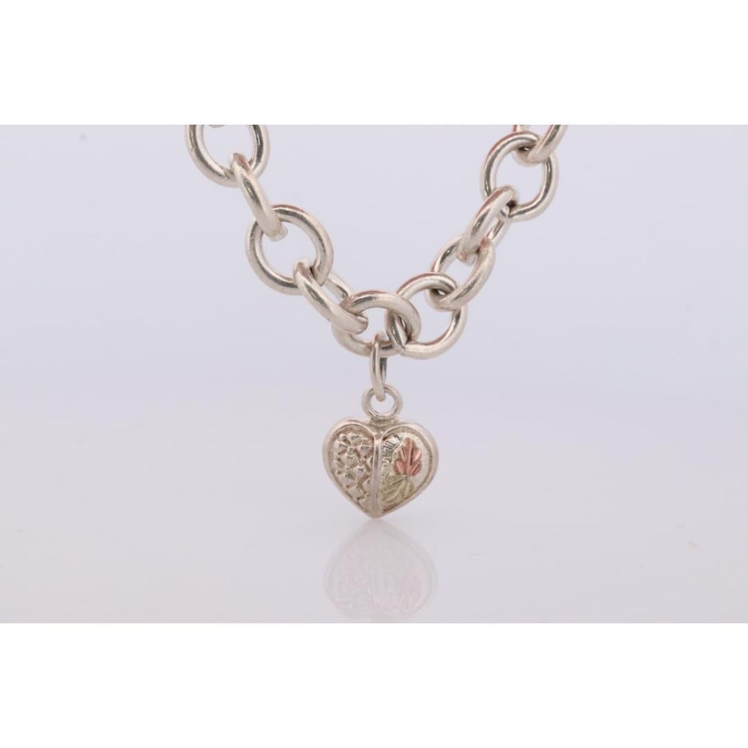 Black Hills Gold Bracelet. STERLING SILVER with 10k Multi-Tone Black Hills Gold. For Sale 1