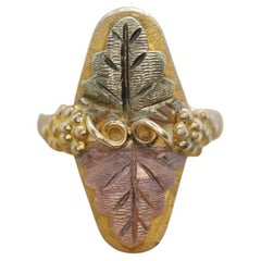 Black Hills Gold Ring. 10k Multi-Tone Black Hills Gold Filigree Ring.