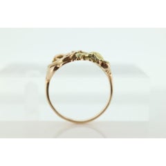 Black Hills Gold Ring. 10k Multi-Tone Gold. Black Hills Gold Design Tricolor Lea