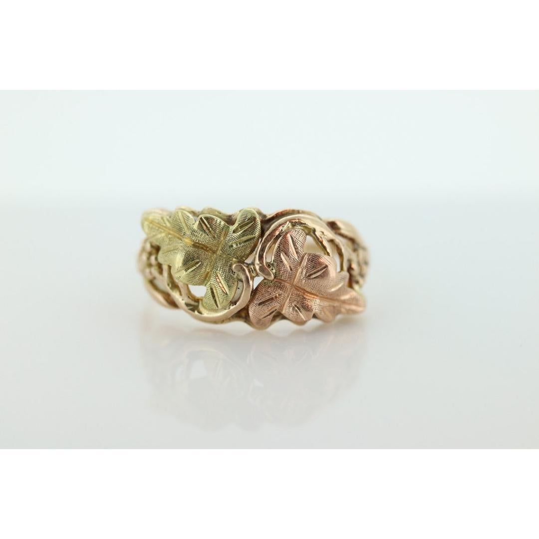 Anello in oro Black Hills. Oro multitono 10k. Black Hills Gold Design Tricolore LeA in vendita 2