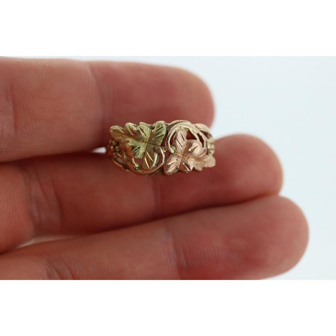 Anello in oro Black Hills. Oro multitono 10k. Black Hills Gold Design Tricolore LeA in vendita 3