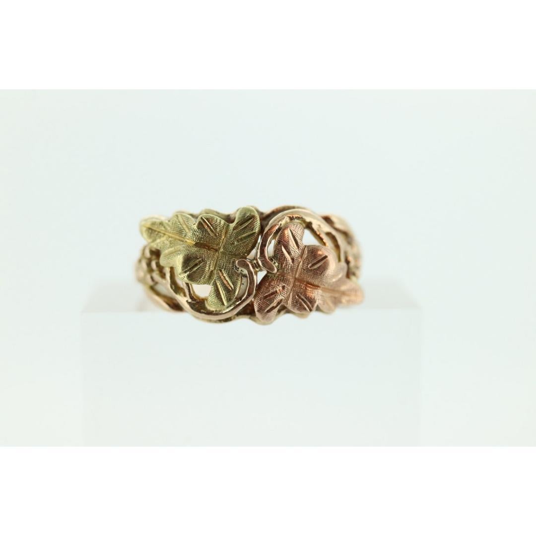 Anello in oro Black Hills. Oro multitono 10k. Black Hills Gold Design Tricolore LeA in vendita 4