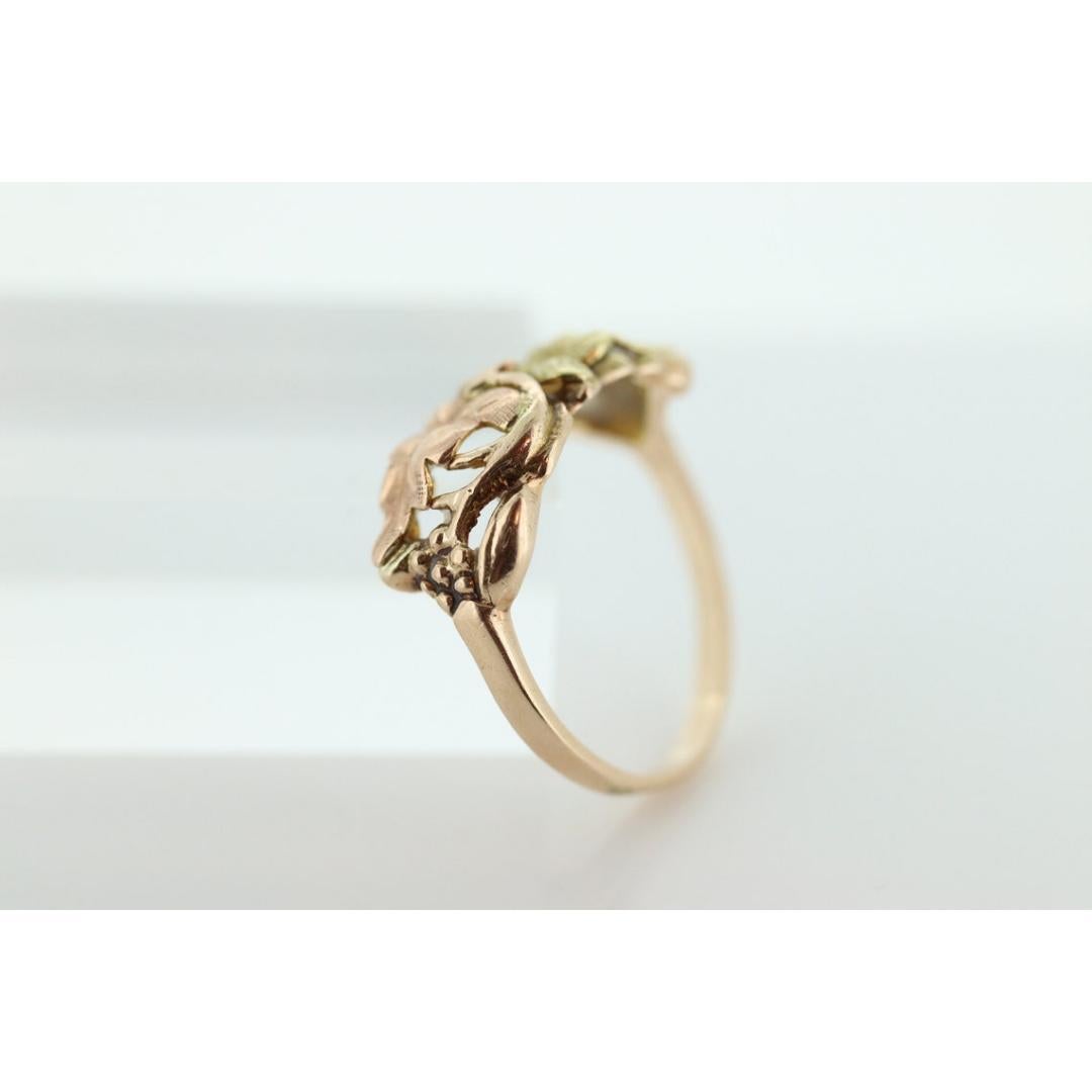 Anello in oro Black Hills. Oro multitono 10k. Black Hills Gold Design Tricolore LeA in vendita 5
