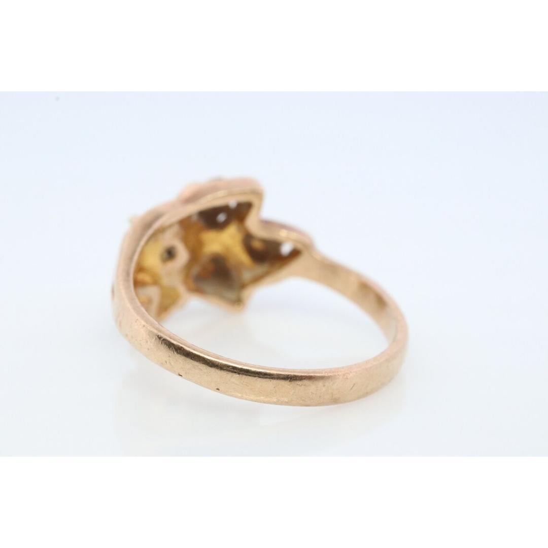 Women's Black Hills Gold Ring beautiful Yellow SAPPHIRE. 10k Multi-Tone Black Hills Gold For Sale