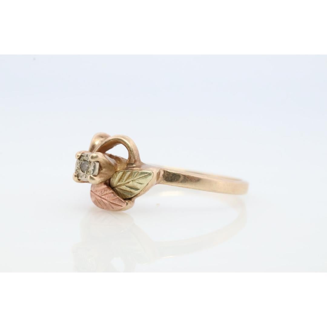 black hills gold rose ring