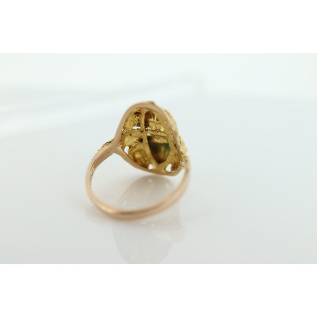 Vintage
Size: 5 1/2 US
Materials: Gold
Gemstone: Pearl
Band color: Gold

Style: Art nouveau

Black Hills Gold ring. 10k Multi-tone gold. Very rare, have not seen one like this.

Details:
2.5 grams total weight
Size 5.5