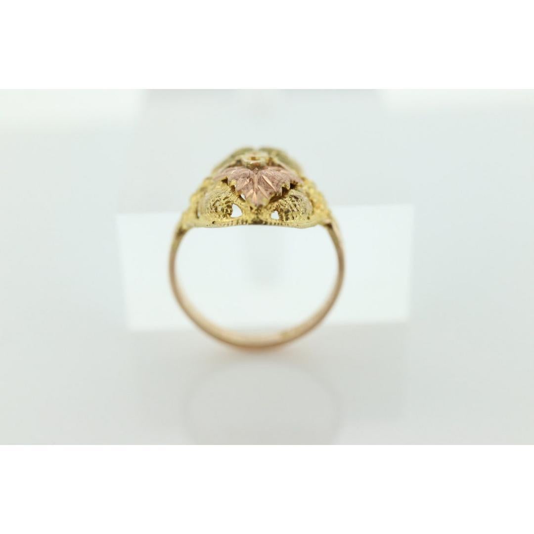 Black Hills Gold Statement ring. 10k Multi-Tone Black Hills Gold Multi Color For Sale 1