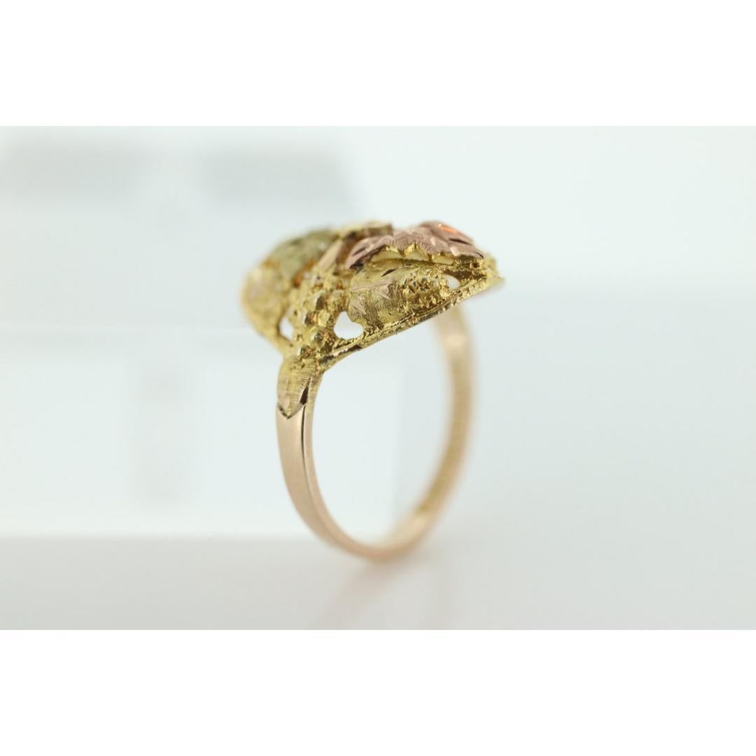 Black Hills Gold Statement ring. 10k Multi-Tone Black Hills Gold Multi Color For Sale 2
