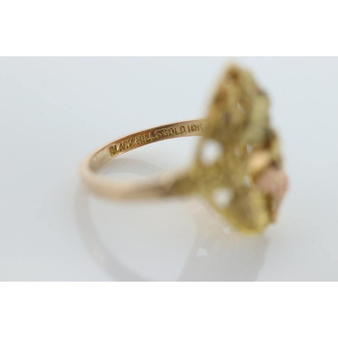 Black Hills Gold Statement ring. 10k Multi-Tone Black Hills Gold Multi Color For Sale 5