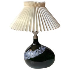 Schwarze Holmegaard-Tischlampe „Art Asymmetrical“ von Michael Bang, Dänemark, 1970er Jahre