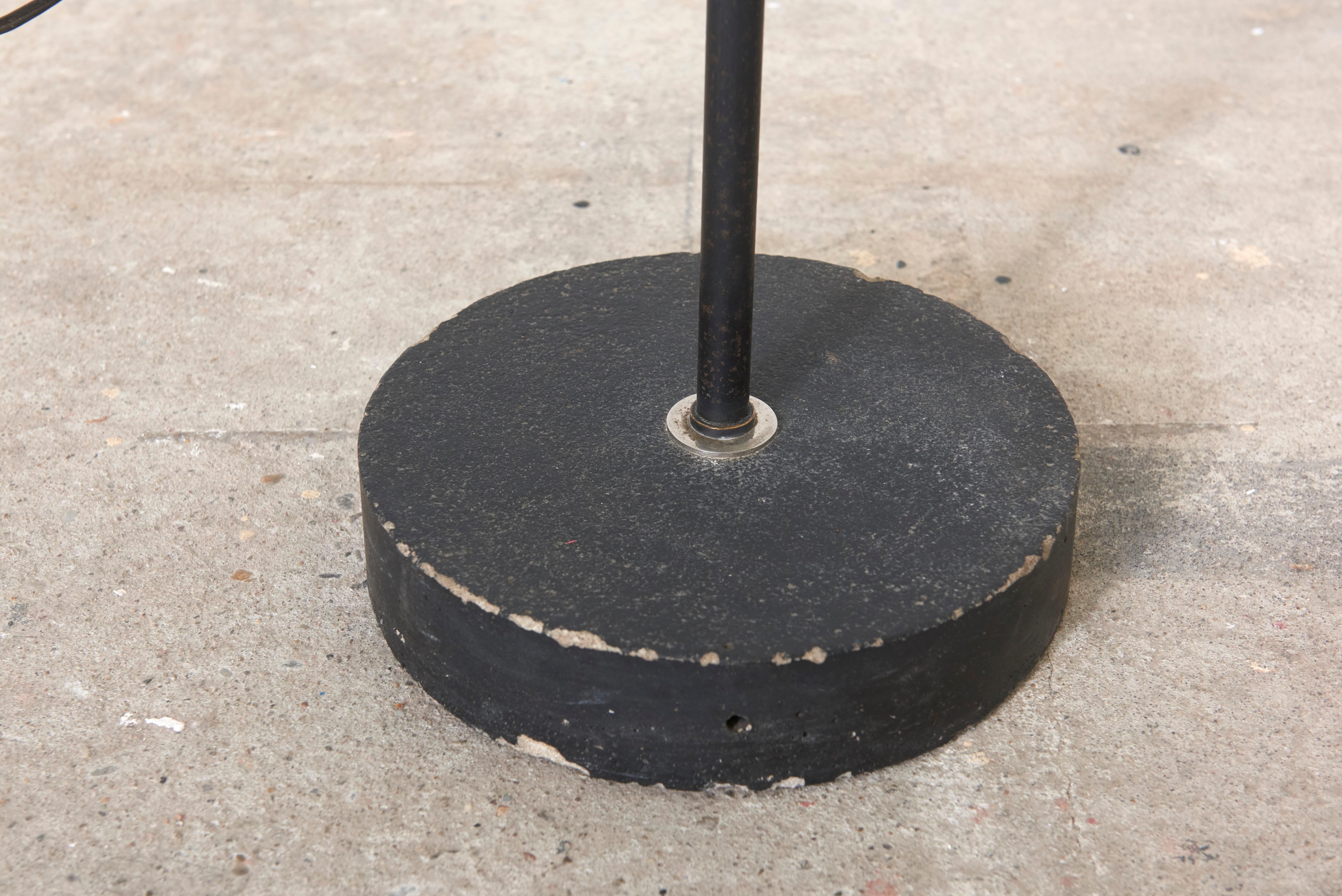 Mid-20th Century Black Hoogervorst Rare Counter Balance Floor Lamp for Anvia 1950s Netherlands