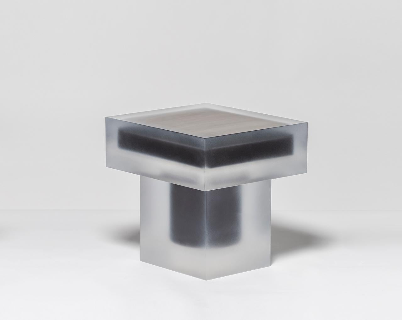 Black Horizon Side Table by Rahee Yoon In New Condition For Sale In Jongno-gu, SO