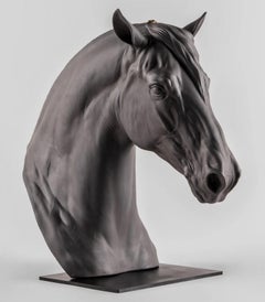 Black Horse Head Sculpture