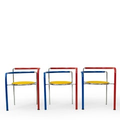 Ensemble de tables danoises postmodernes à cheval noir par Srensen & Thygesen, années 1980