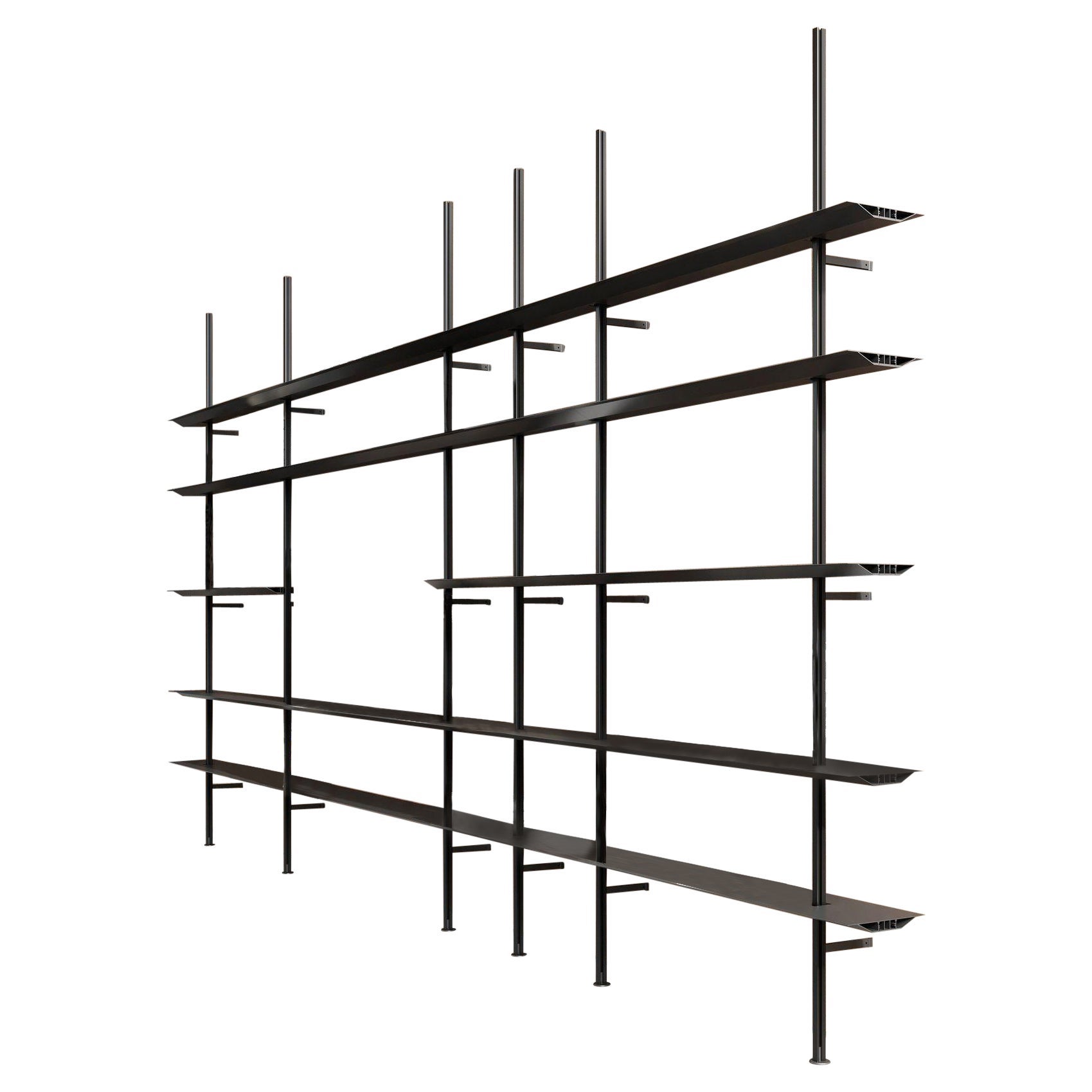 Black Hypostila Shelfs by Lluís Clotet & Oscar Tusquets