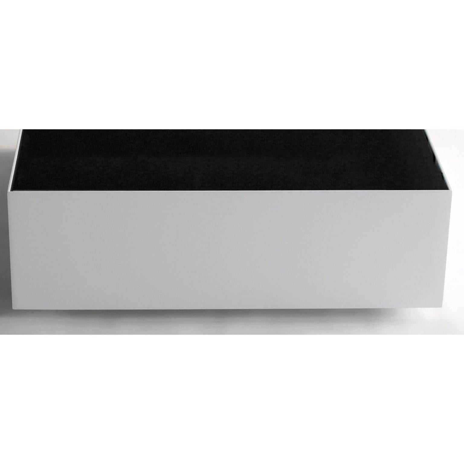 Poudré Table basse à glace noire par Phase Design en vente