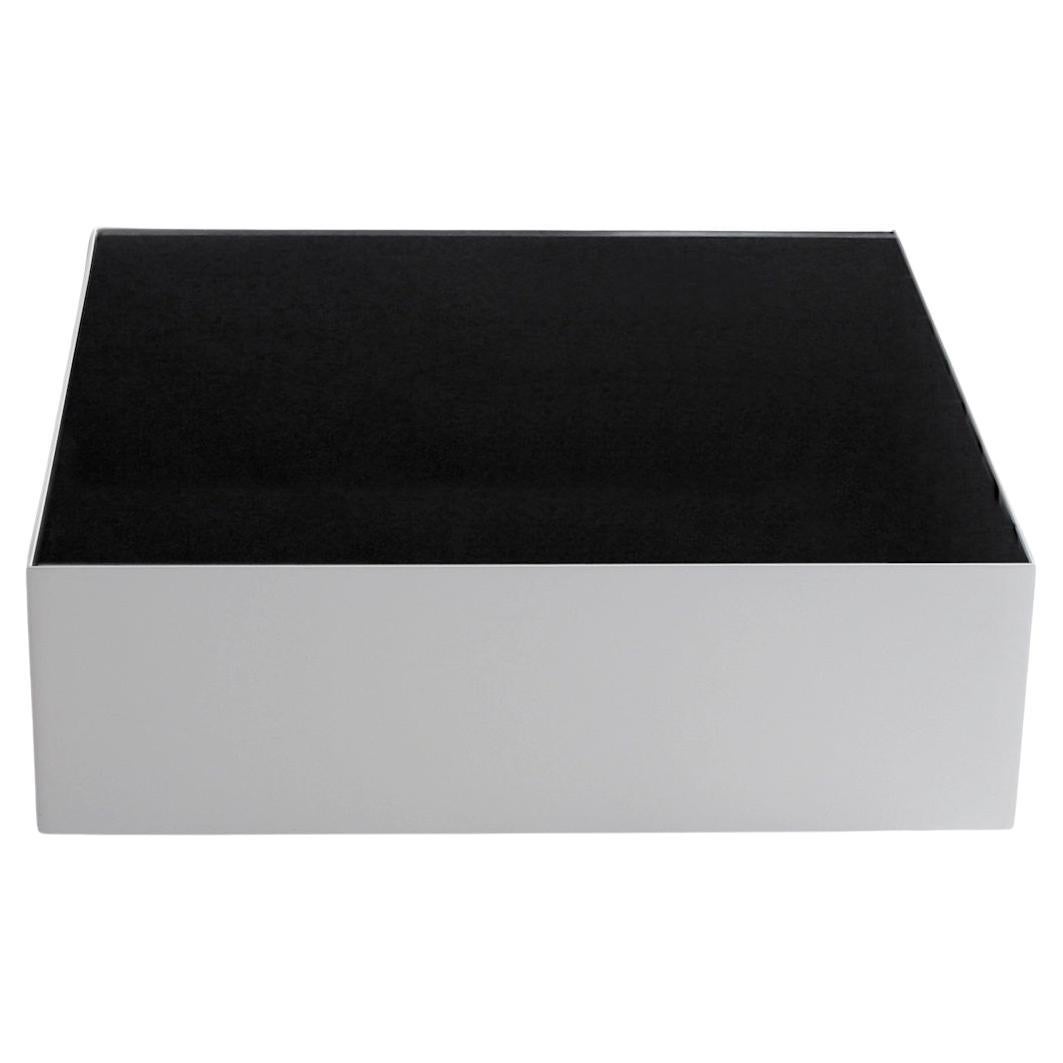 Table basse à glace noire par Phase Design en vente