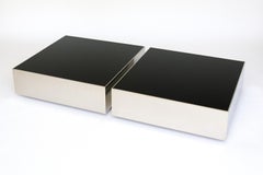 Black Ice Coffee Table by Phase Design, Polished Chrome