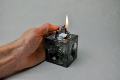 Accendino Black ice di Antonio Imperatore, vetro di Murano, Italia, 1970