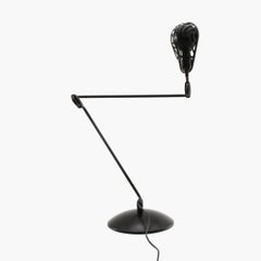 Black “Igloo” Table Lamp by Tommaso Cimini for Lumina, 1980s
