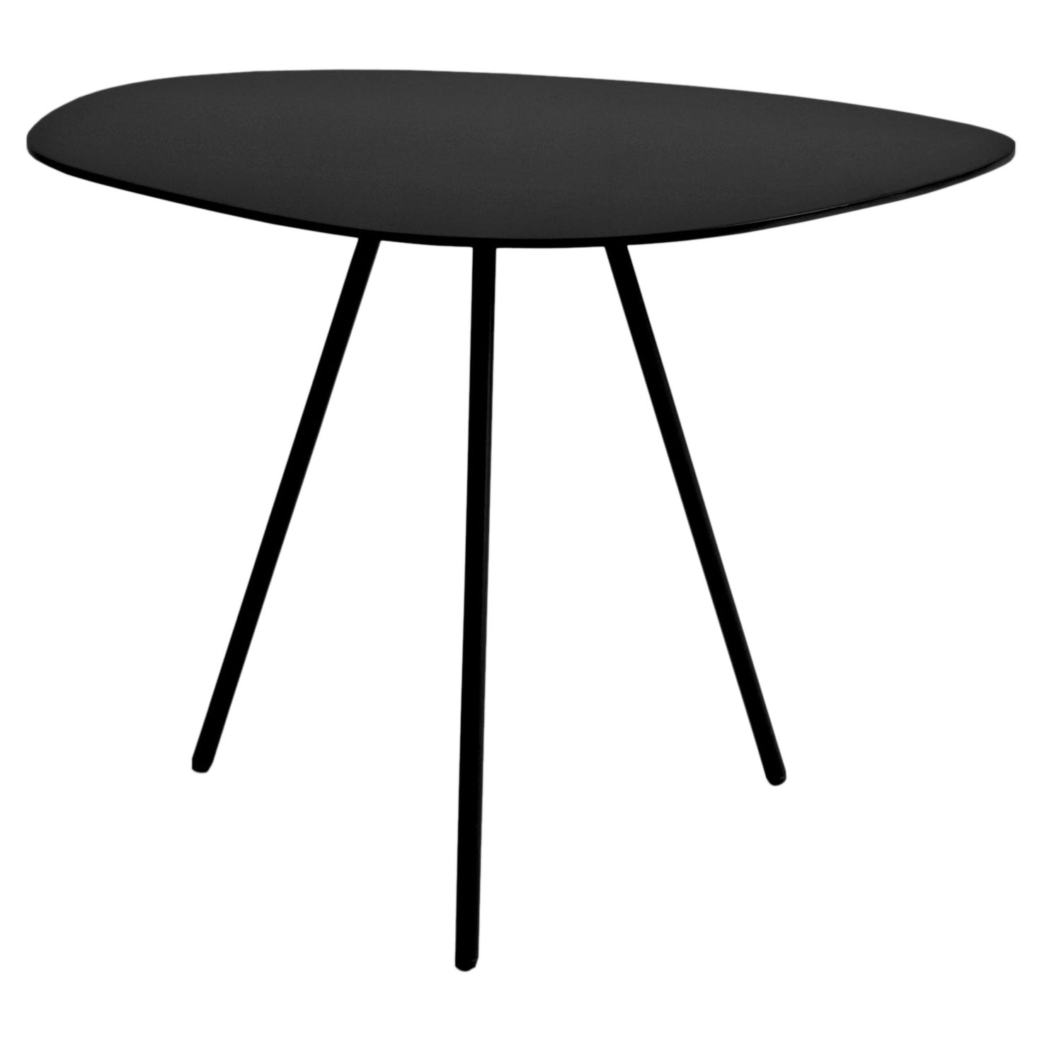 Black Indoor Small Pebble Coffee Table by Kenneth Cobonpue For Sale