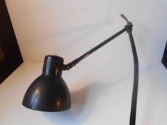 Black Industrial Bauhaus Desk or Wall Lamp by Marianne Brandt, Kandem, 1930s