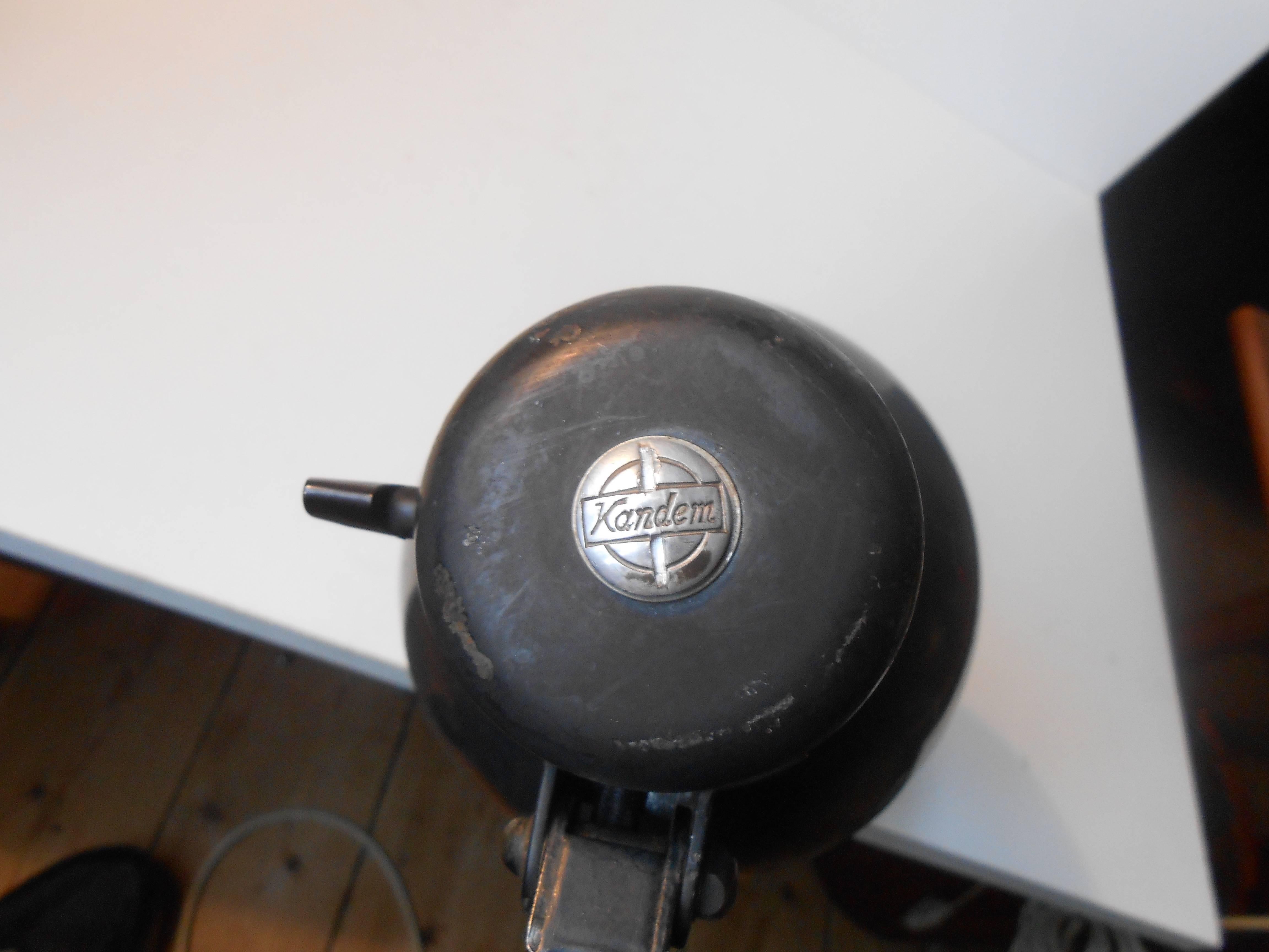 Black Industrial Bauhaus Desk or Wall Lamp by Marianne Brandt, Kandem, 1930s In Good Condition For Sale In Esbjerg, DK