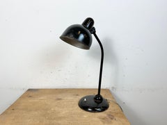 Schwarze industrielle Bauhaus-Tischlampe, 1930er Jahre