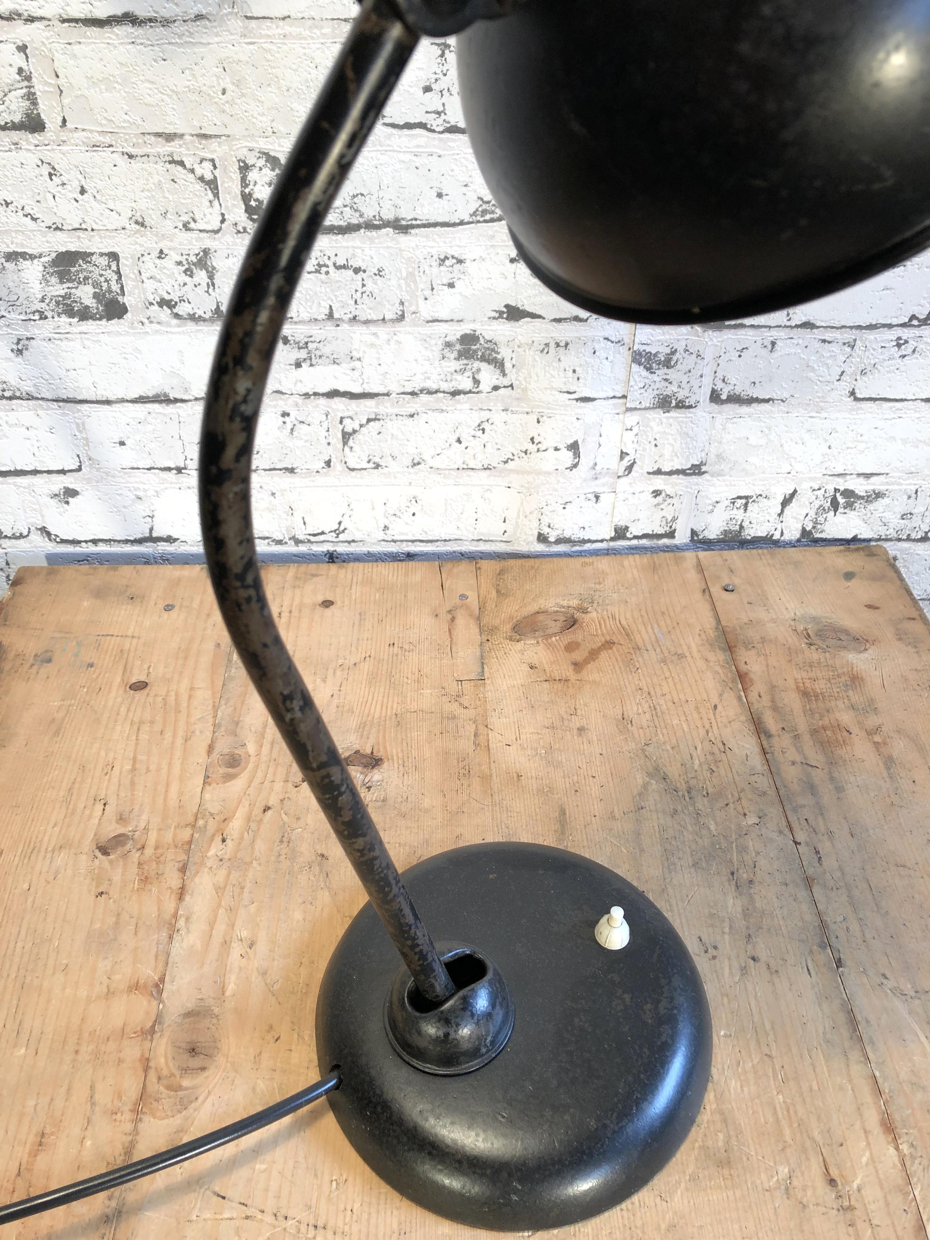 Black Industrial Bauhaus Table Lamp, 1930s 1