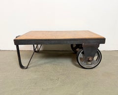 Black Industrial Coffee Table Cart, 1960s