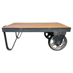 Black Industrial Coffee Table Cart, 1960s
