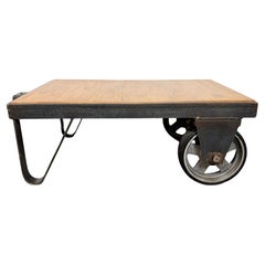 Black Industrial Coffee Table Cart, 1960s
